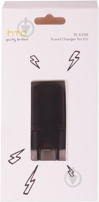 Сетевое зарядное устройство HTC TC E250 (АТ000000246) Black - фото 2
