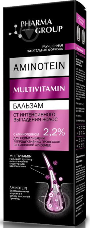 Бальзам Pharma Group Aminotein від інтенсивного випадіння волосся 150 мл - фото 1