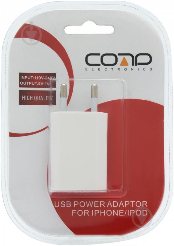 Адаптер EMT USB Af - Europlug белый (6-0325У) - фото 4