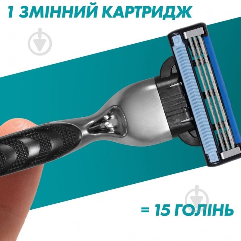 Комплект сменных кассет Gillette Mach 3 Turbo 5 шт. - фото 5