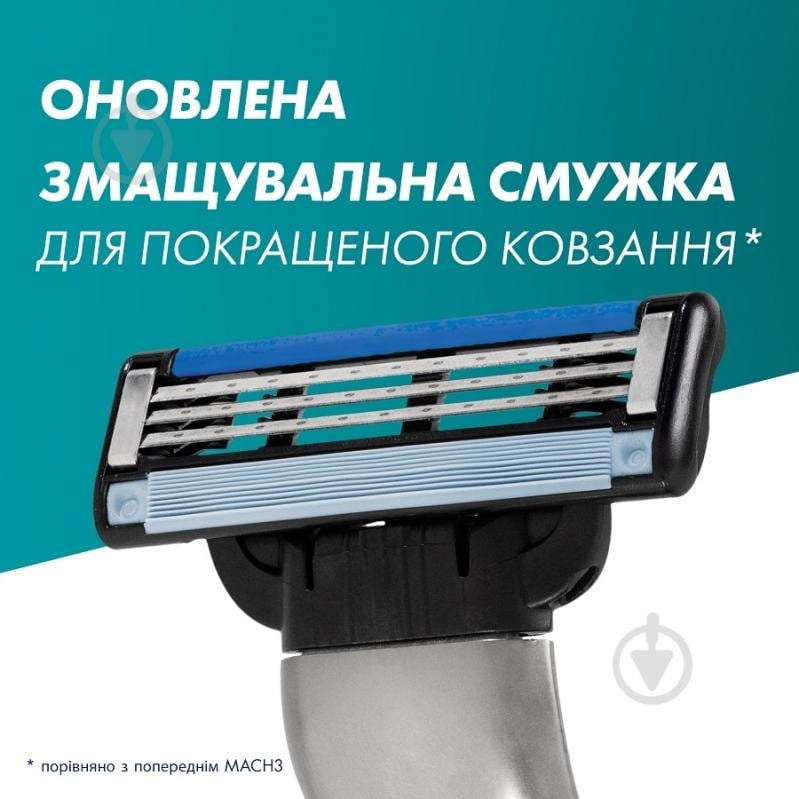 Комплект сменных кассет Gillette Mach 3 Turbo 5 шт. - фото 6