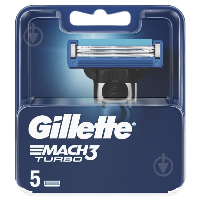 Комплект змінних касет Gillette Mach 3 Turbo 5 шт. - фото 2