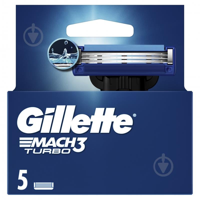 Комплект сменных кассет Gillette Mach 3 Turbo 5 шт. - фото 2