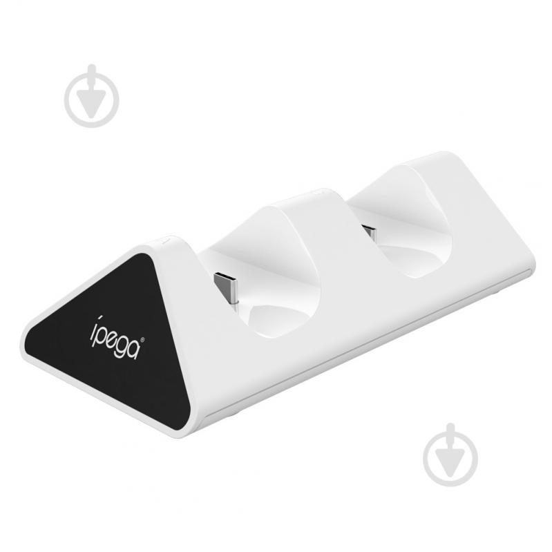 Зарядная станция Ipega PG-P5012 для геймпадов PS5 iPega white - фото 4