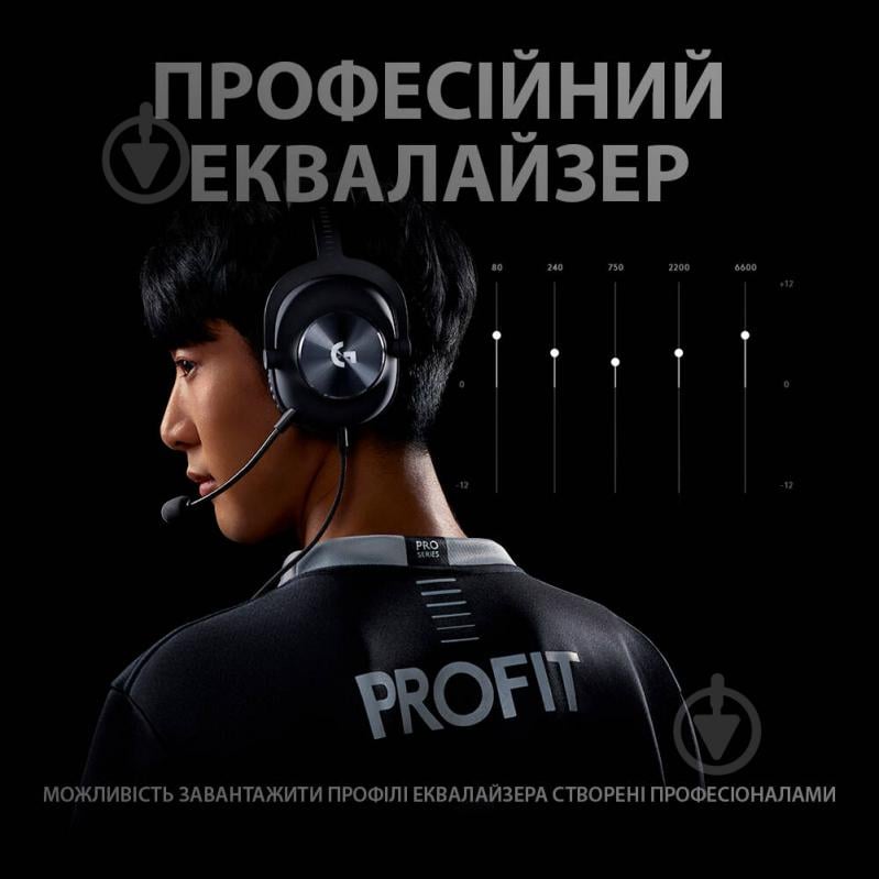 Гарнитура игровая Logitech G PRO X Gaming Headset black (981-000818) - фото 7