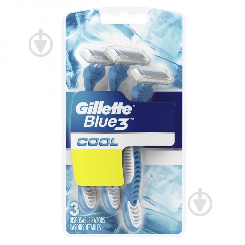 Станки одноразовые Gillette Blue 3 Cool 3 шт. - фото 1