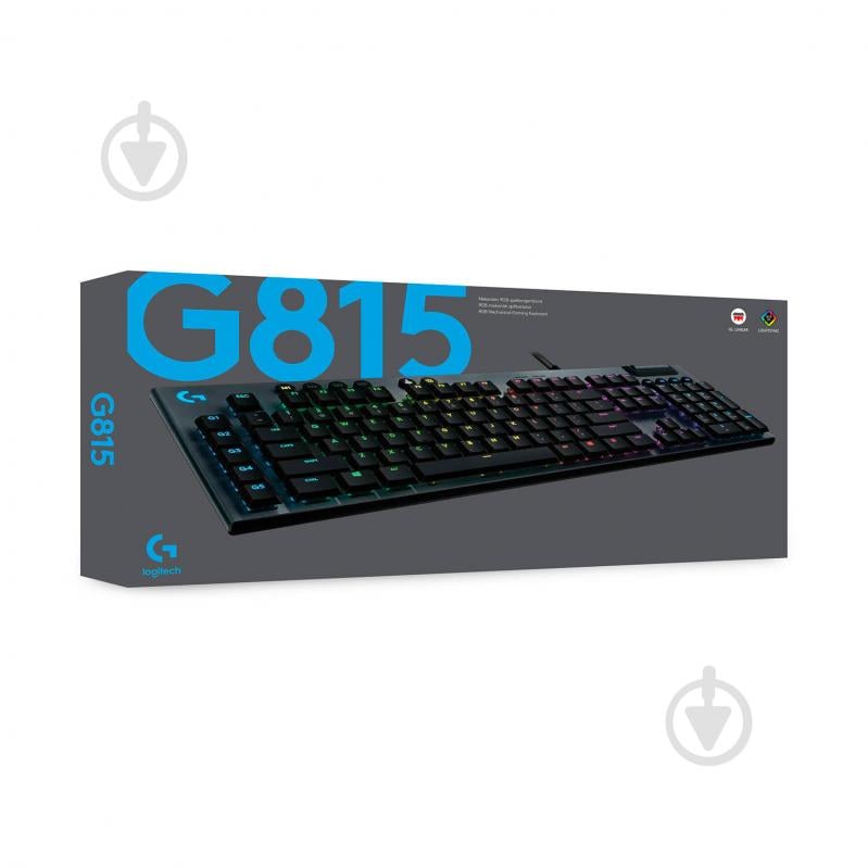 Клавіатура Logitech G815 TACTILE SWITCH (920-008991) black - фото 9