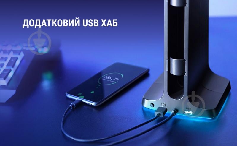 Підставка для гарнітури FIFINE RGB Headset Stand чорний S3 - фото 11