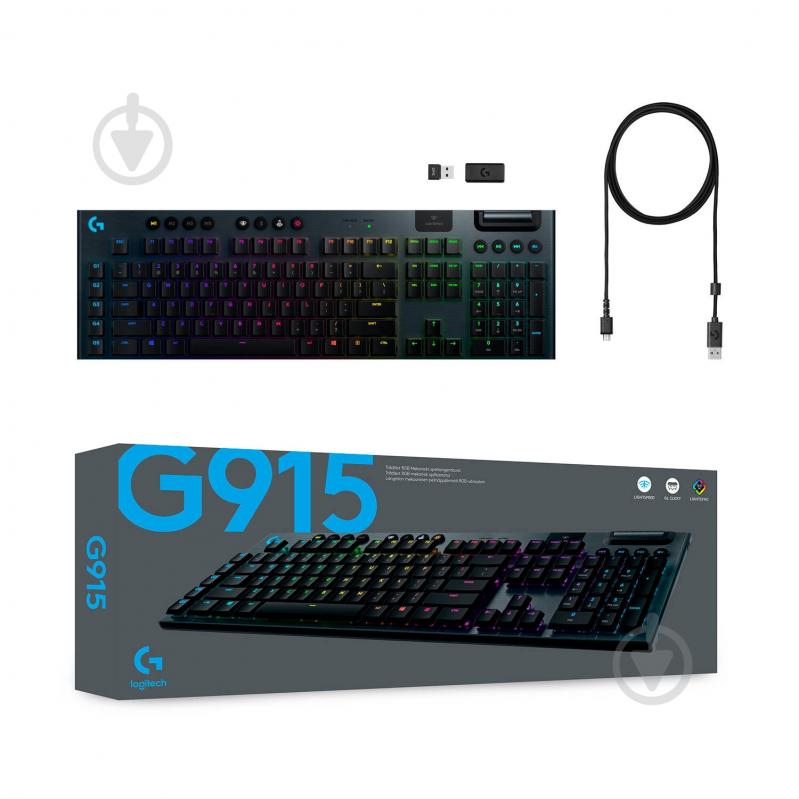 Клавиатура Logitech G915 (920-008909) black - фото 8