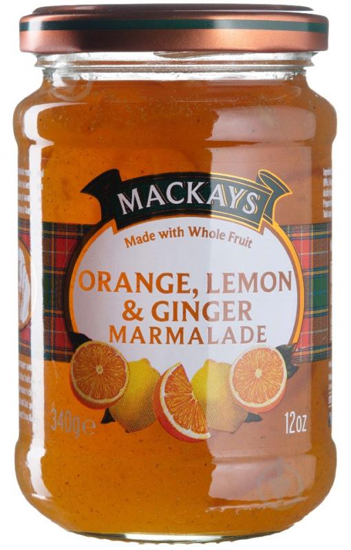 Конфитюр Mackays Апельсин и лимон с имбирем 340 г - фото 1