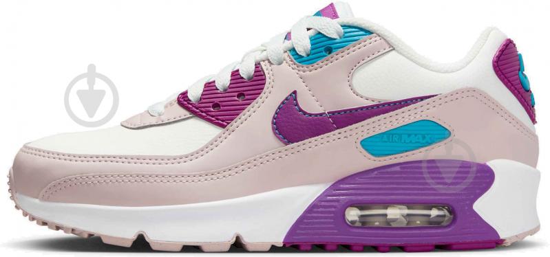 Кросівки для дівчаток демісезонні Nike AIR MAX 90 LTR CD6864-126 р.36,5 білі - фото 4