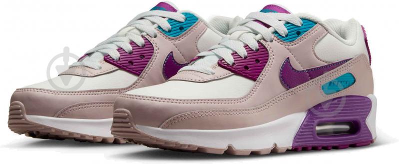 Кросівки для дівчаток демісезонні Nike AIR MAX 90 LTR CD6864-126 р.36,5 білі - фото 5