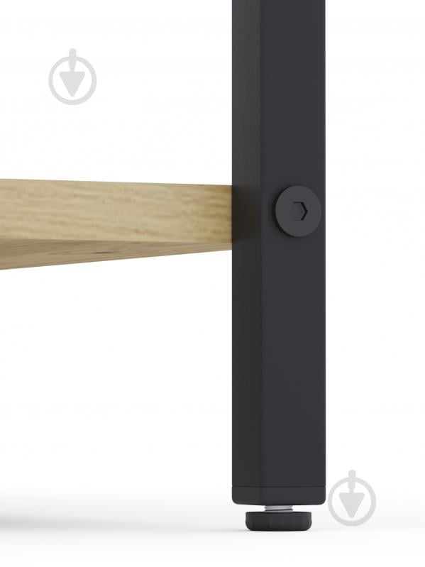 Стелаж металевий 1700x800x350 мм Меткас антрацит/дуб артізан ЛДСП полиці 5 шт. фарбований - фото 4 Стелаж металевий 1700x800x350 мм Меткас антрацит/дуб артізан ЛДСП полиці 5 шт. фарбований - фото 4