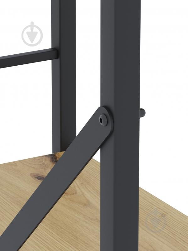 Стелаж металевий 1700x800x350 мм Меткас антрацит/дуб артізан ЛДСП полиці 5 шт. фарбований - фото 6 Стелаж металевий 1700x800x350 мм Меткас антрацит/дуб артізан ЛДСП полиці 5 шт. фарбований - фото 6