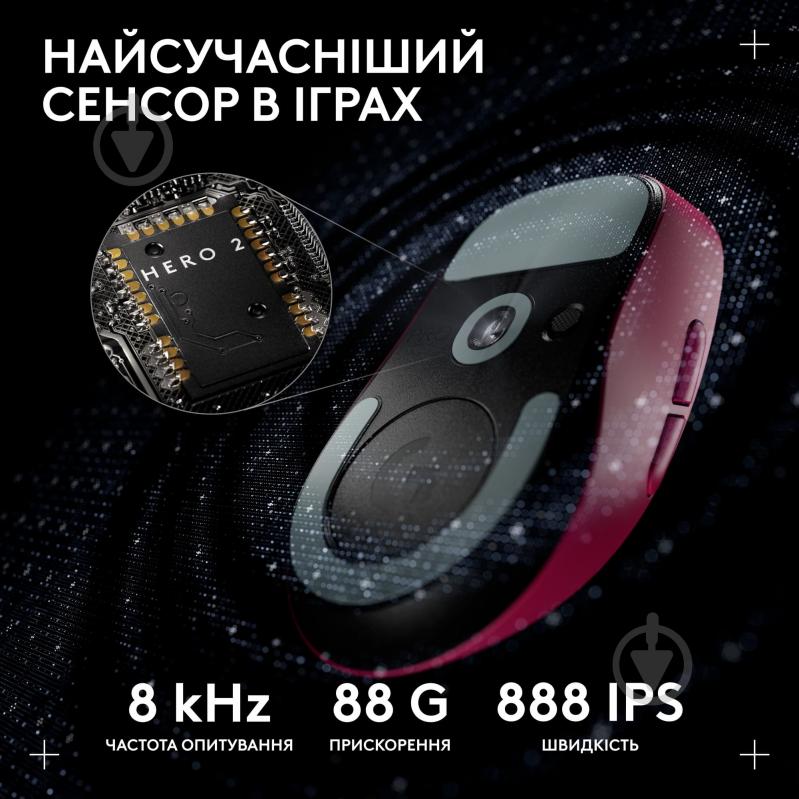 Игровая мышь Logitech G Pro X Superlight 2 Dex pink (L910-007373) - фото 4