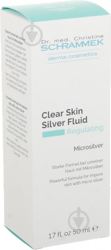 Флюид для лица день-ночь Dr.Schrammek Clear Skin Silver Fluid 50 мл - фото 3