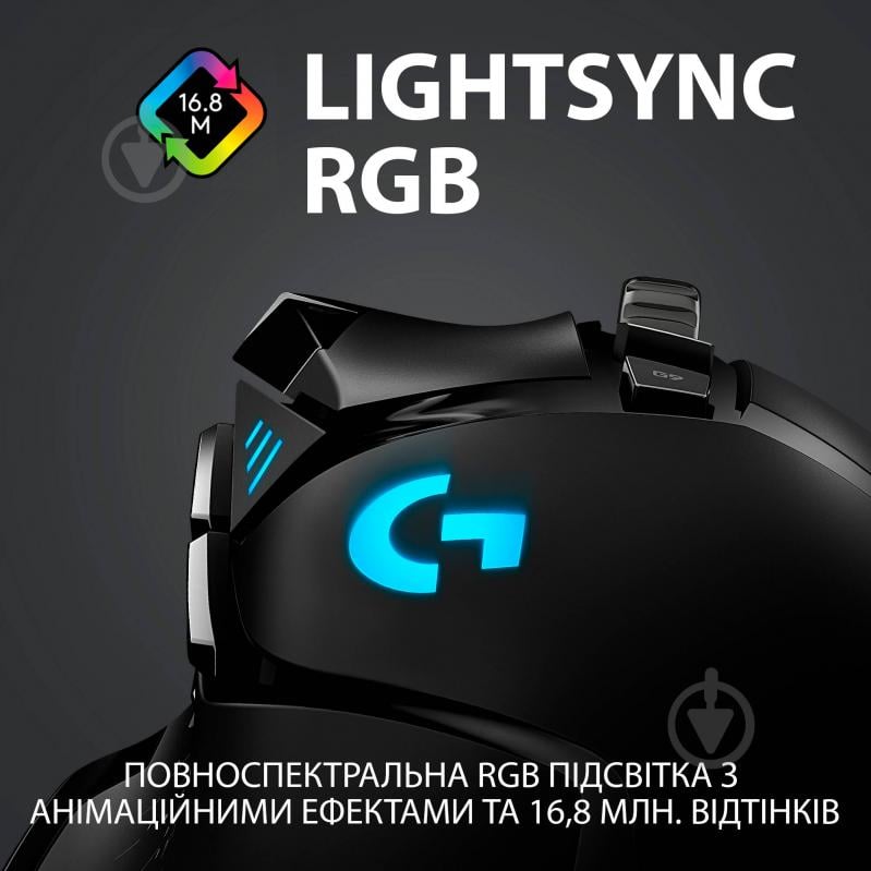 Мышка Logitech G502 Lightspeed Wireless Gaming Mouse - фото 8