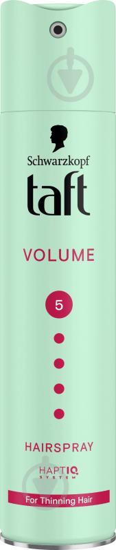 Лак для волос TAFT Объем для укладки мегафиксация 5 Объем 250 мл - фото 1
