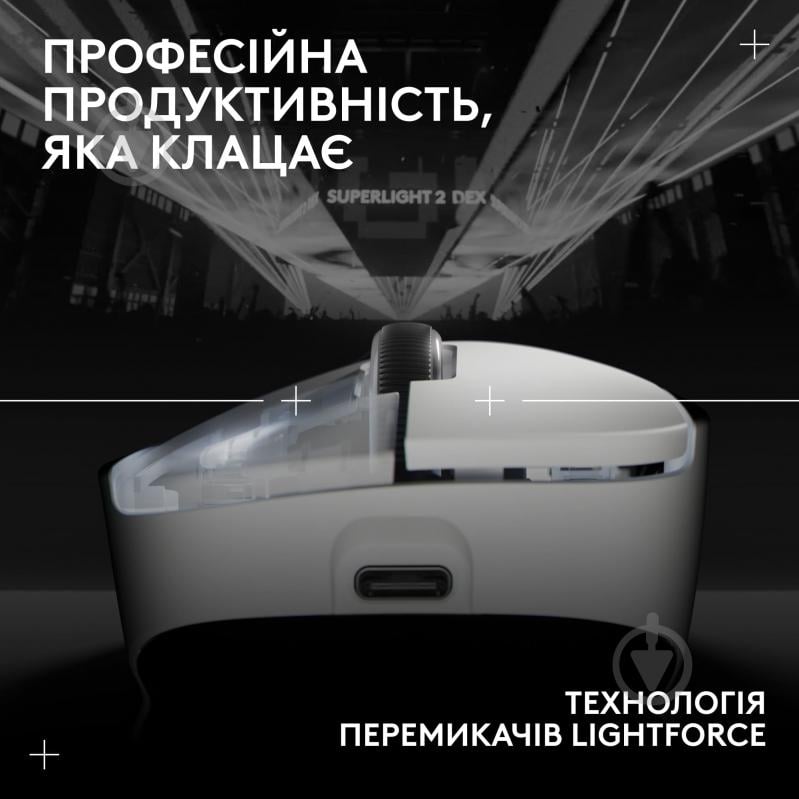Игровая мышь Logitech G Pro X Superlight 2 Dex white (L910-007365) - фото 7