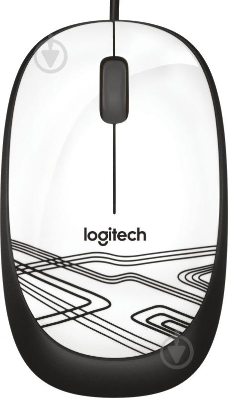 Мишка Logitech Corded Mouse M105 white (910-002944) - фото 1