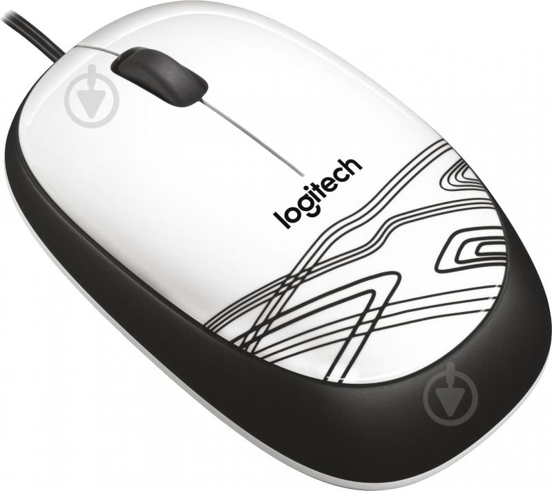 Мышка Logitech Corded Mouse M105 white (910-002944) - фото 3