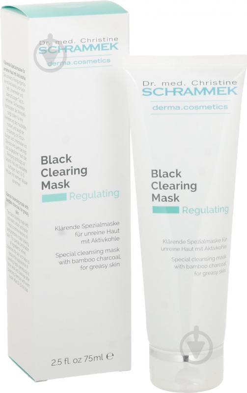 Маска для лица Dr.Schrammek черная маска с бамбуковым углем Black Clearing Mask 75 мл - фото 1