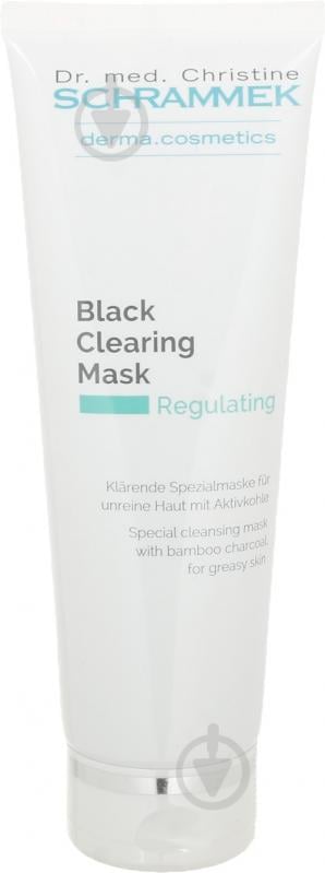 Маска для лица Dr.Schrammek черная маска с бамбуковым углем Black Clearing Mask 75 мл - фото 2