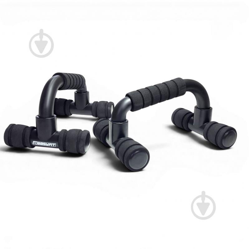 Упоры для отжимания EasyFit PushMax EF-1369 черный - фото 1