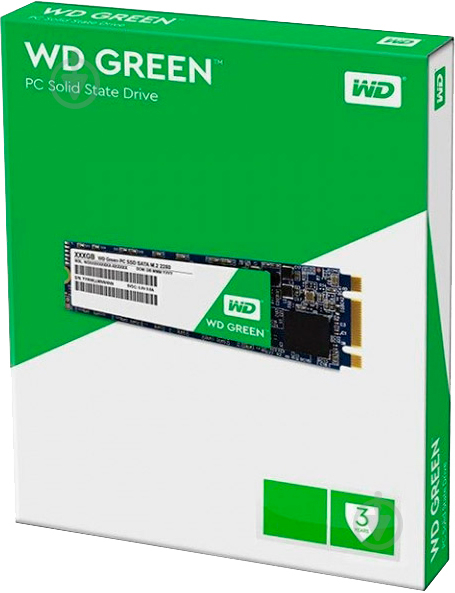 SSD-накопитель Western Digital 120GB M.2 SATA NAND TLC (WDS120G2G0B) - фото 2