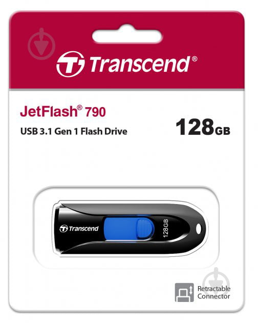 Флешпам'ять Transcend 128 ГБ USB 3.1 GEN 1 black (TS512GJF790K) - фото 5