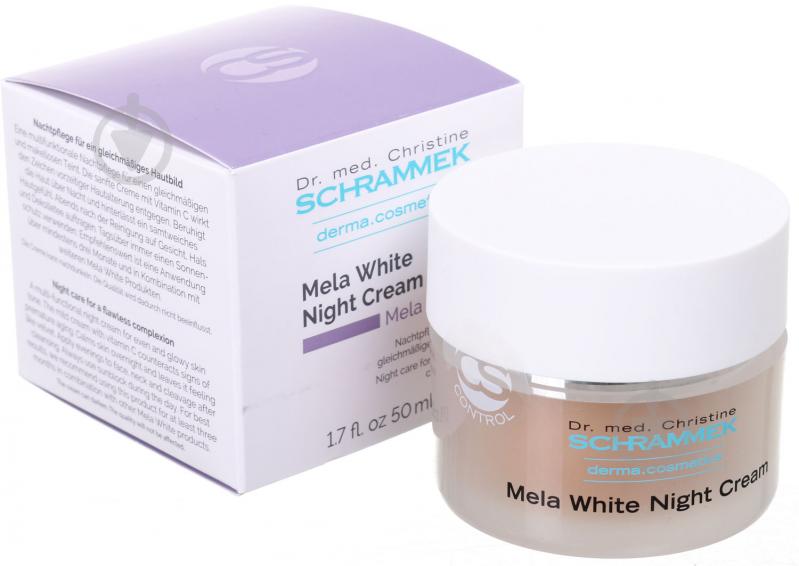 Крем для лица ночной Dr.Schrammek для лечения гиперпигментации Mela White Night Cream 50 мл - фото 1