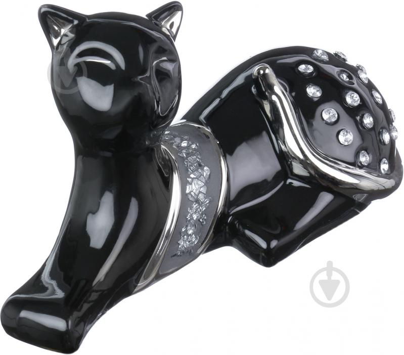 Статуэтка кошка HY21249-b 10х18х8 см черный - фото 2 Статуэтка кошка HY21249-b 10х18х8 см черный - фото 2