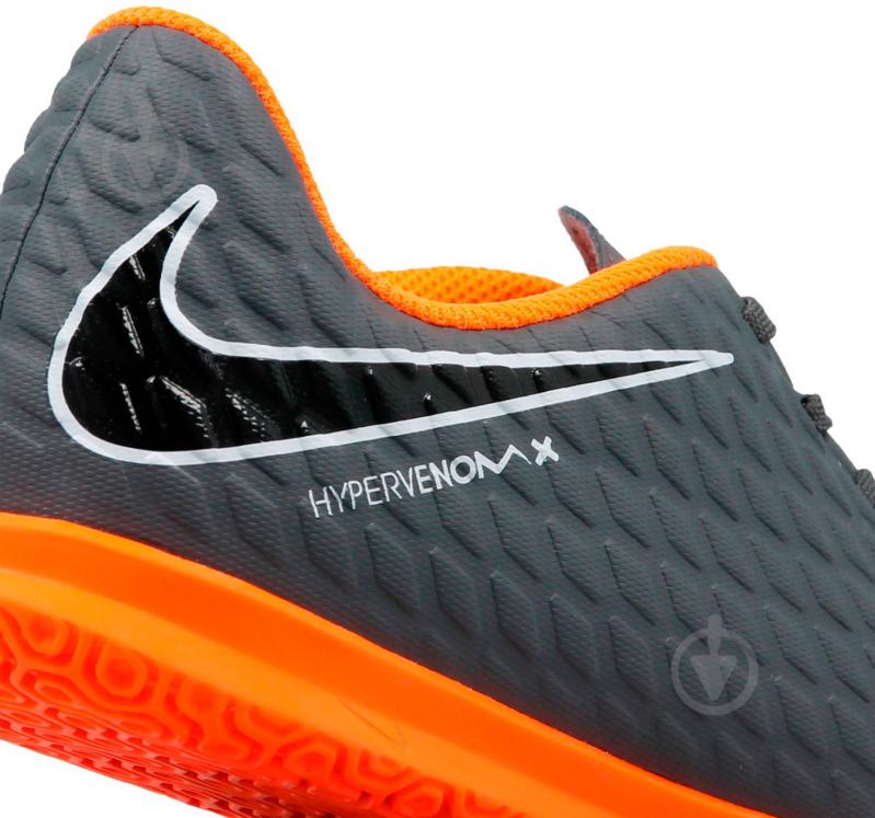 Футзальне взуття Nike JR PHANTOMX 3 CLUB IC AH7296-081 р.36 сірий - фото 4