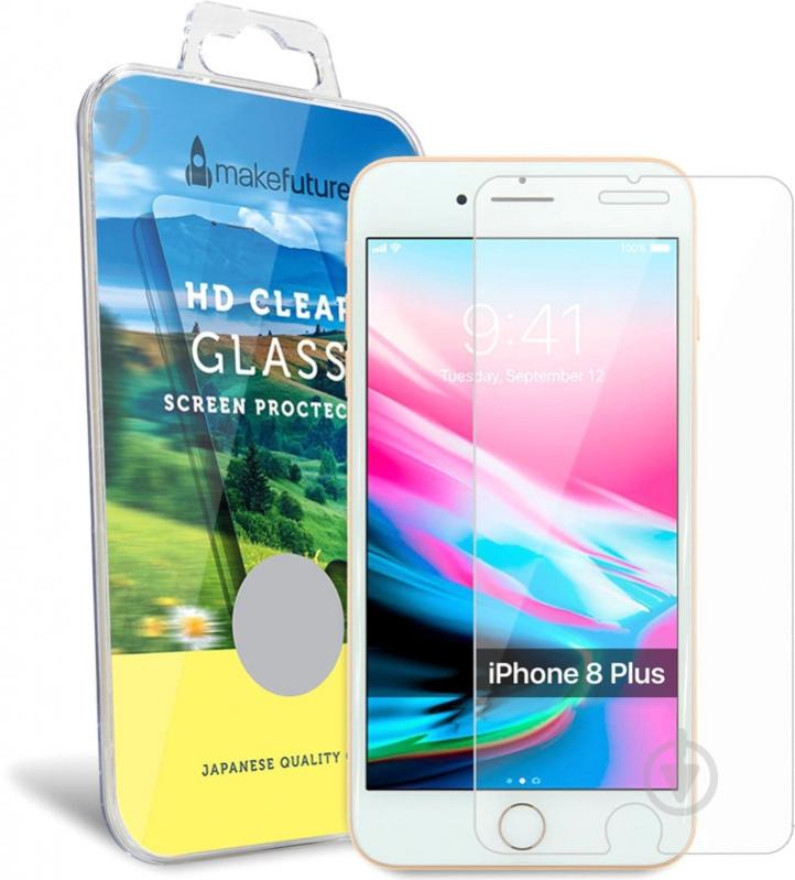 Защитное стекло MakeFuture для Apple iPhone 8 Plus (MG-AI8P) - фото 1