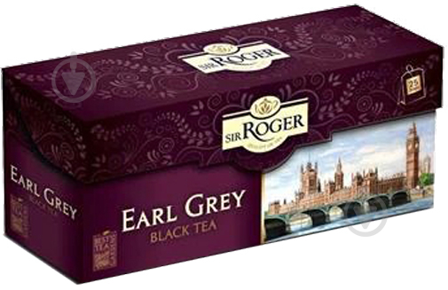 Чай чорний Sir Roger Earl Grey 25 шт. 50 г - фото 1