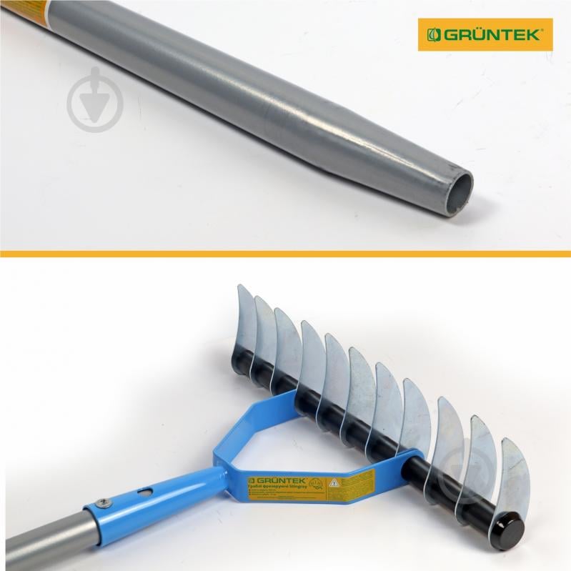 Граблі зубчасті Gruntek Stingray 32 см з держаком (295011032_S) - фото 4 Граблі зубчасті Gruntek Stingray 32 см з держаком (295011032_S) - фото 4