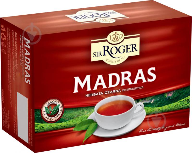 Чай чорний Sir Roger Madras 80 шт. 136 г - фото 1