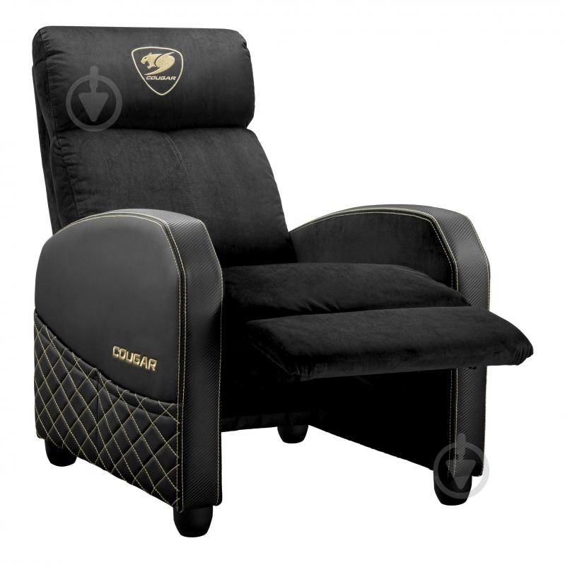 Крісло ігрове Cougar RANGER ELITE GOLD дихаюча тканина чорний - фото 2