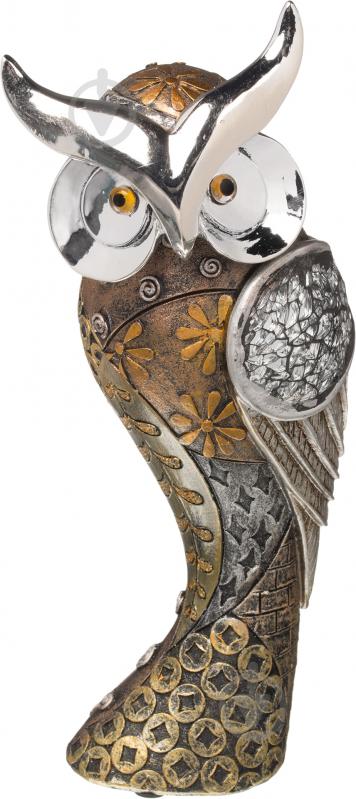 Статуэтка мудрая сова LH-1139 23 см бронзовый - фото 1