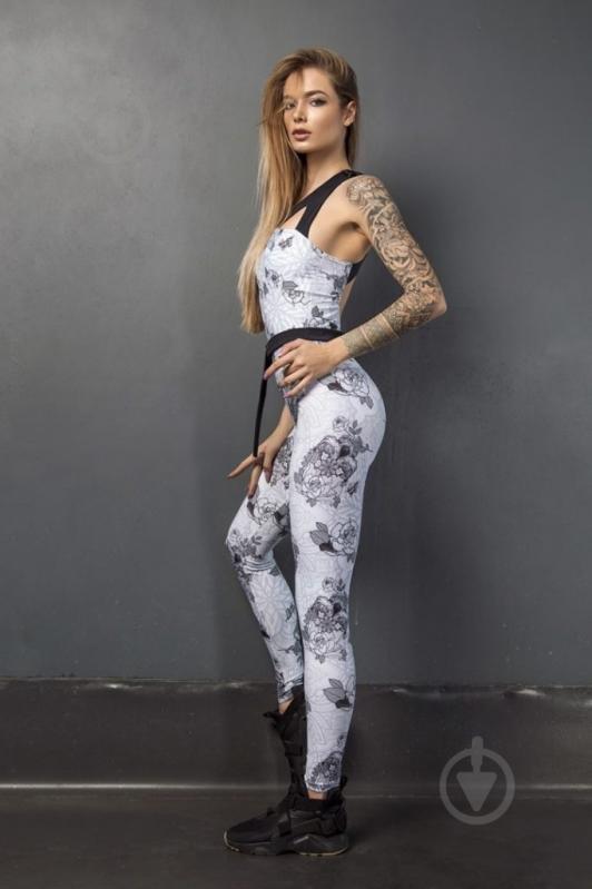 Комбінезон Designed for Fitness р. M білий Sasha Tattooing - фото 2