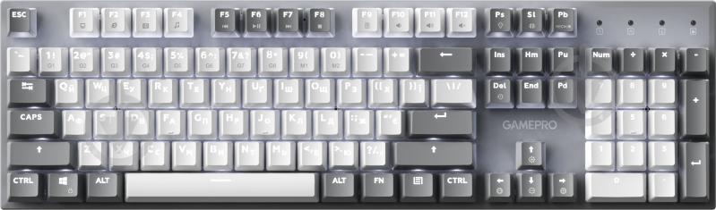 Клавіатура ігрова GamePro Genesis Metallic (MK144G) grey - фото 1