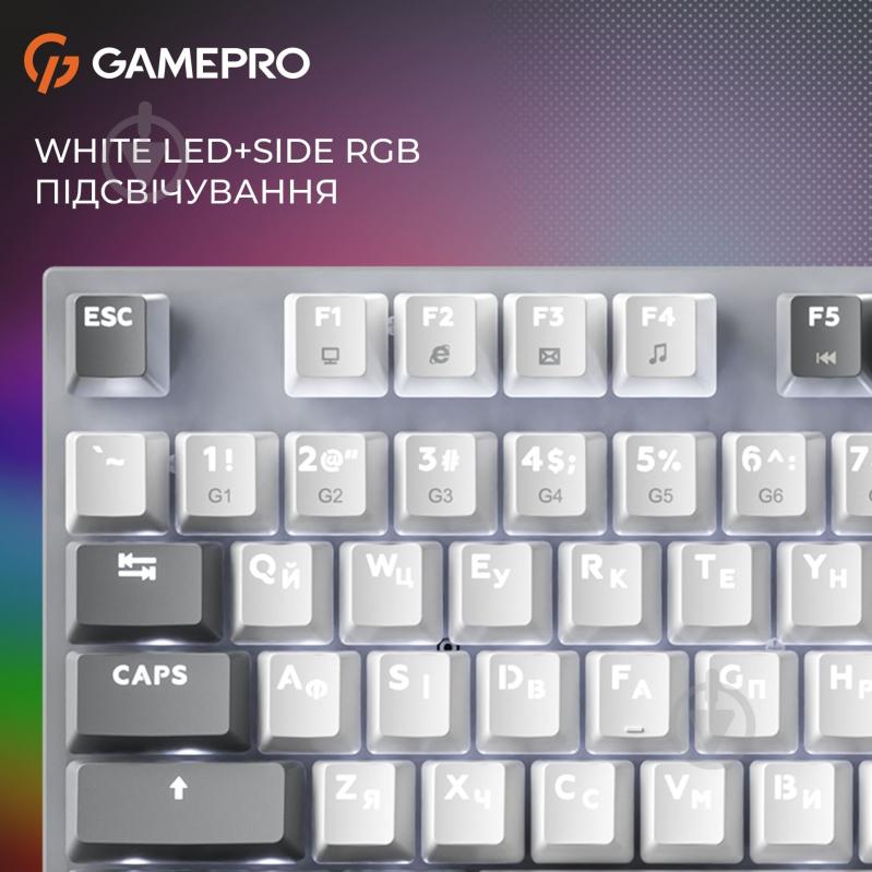 Клавіатура ігрова GamePro Genesis Metallic (MK144G) grey - фото 16