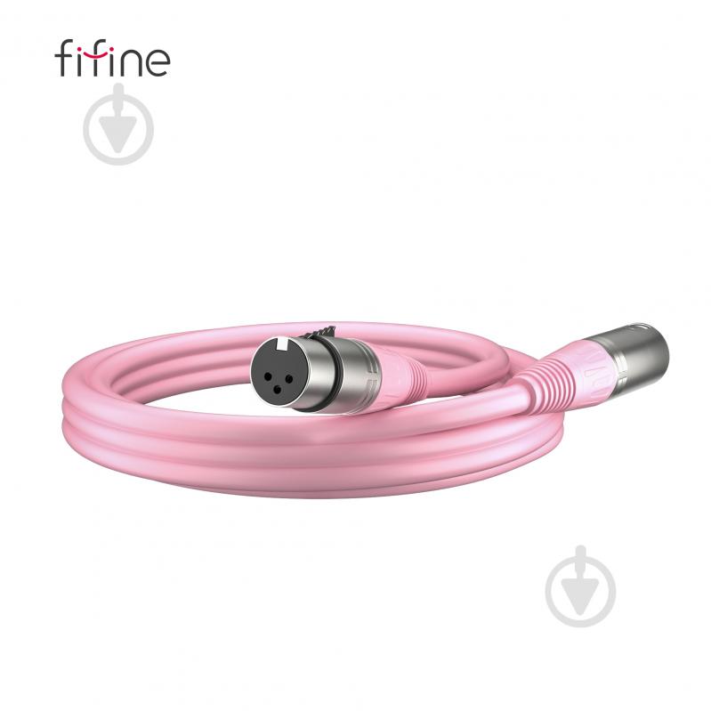 Кабель микрофонный FIFINE L9CP XLR Male to Femal 1,8m Pink (L9CP) - фото 2