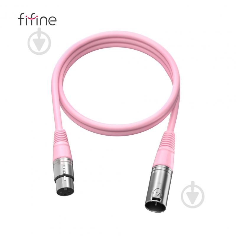 Кабель микрофонный FIFINE L9CP XLR Male to Femal 1,8m Pink (L9CP) - фото 4