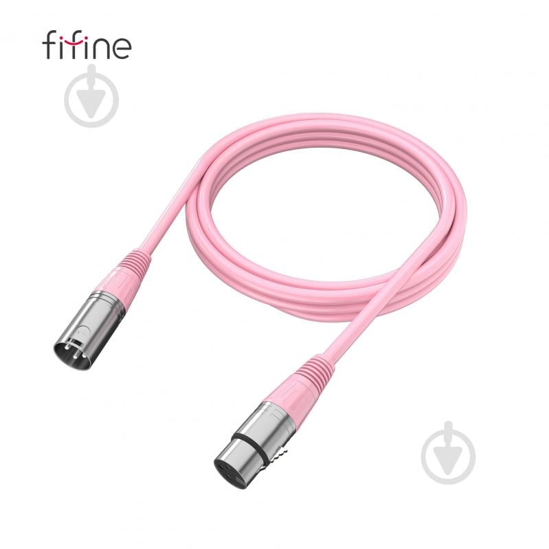 Кабель микрофонный FIFINE L9CP XLR Male to Femal 1,8m Pink (L9CP) - фото 5