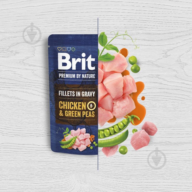 Корм вологий Brit Premium Fillets in Gravy Multipack філе в соусі мультипак 12 шт. х 85 г - фото 3 Корм вологий Brit Premium Fillets in Gravy Multipack філе в соусі мультипак 12 шт. х 85 г - фото 3