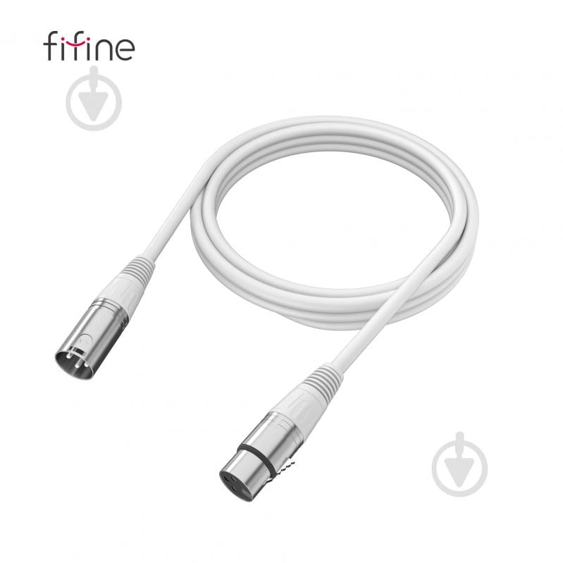 Кабель микрофонный FIFINE L9CW XLR Male to Femal 1,8m White (L9CW) - фото 5
