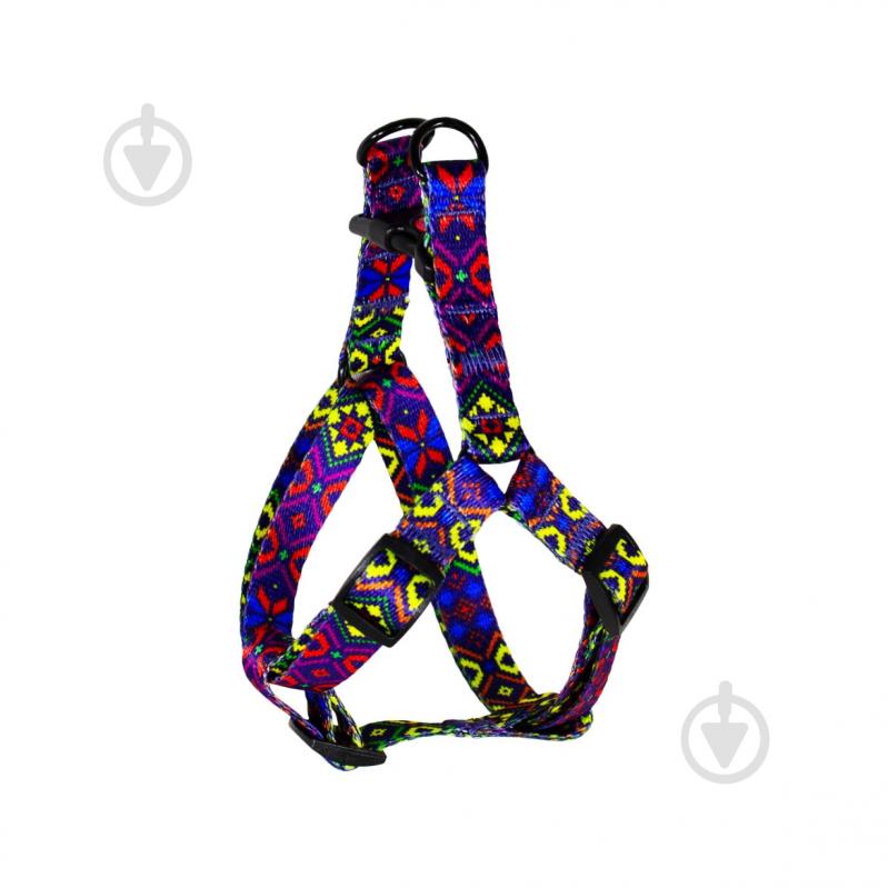 Шлея Lucky Pet Орнамент капрон 16мм/40-56см/903 - фото 1