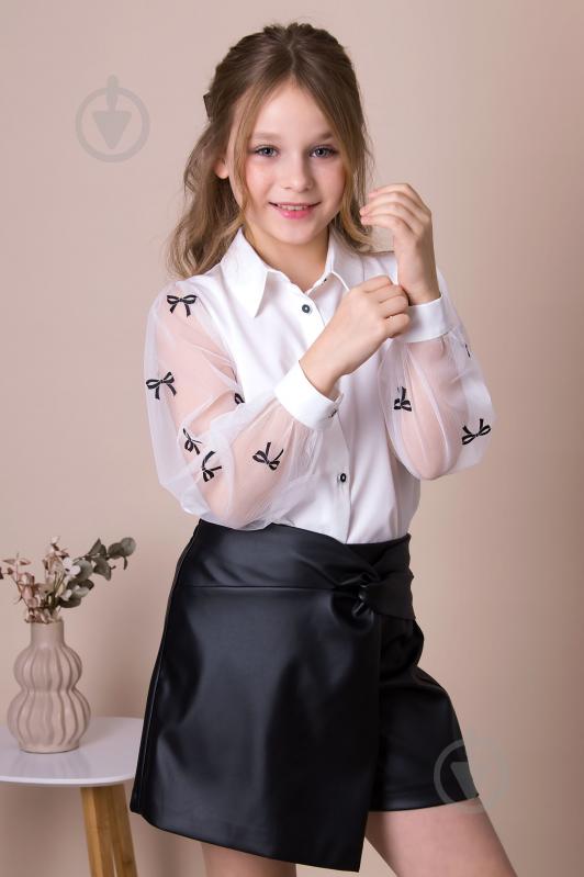 Блуза Mevis (01) р.128 молочный Арт. 5120 - фото 1