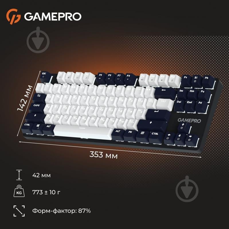 Клавиатура GamePro (MK110B) Genesis Metallic MK110B Outemu Red Swithes USB Black - фото 18